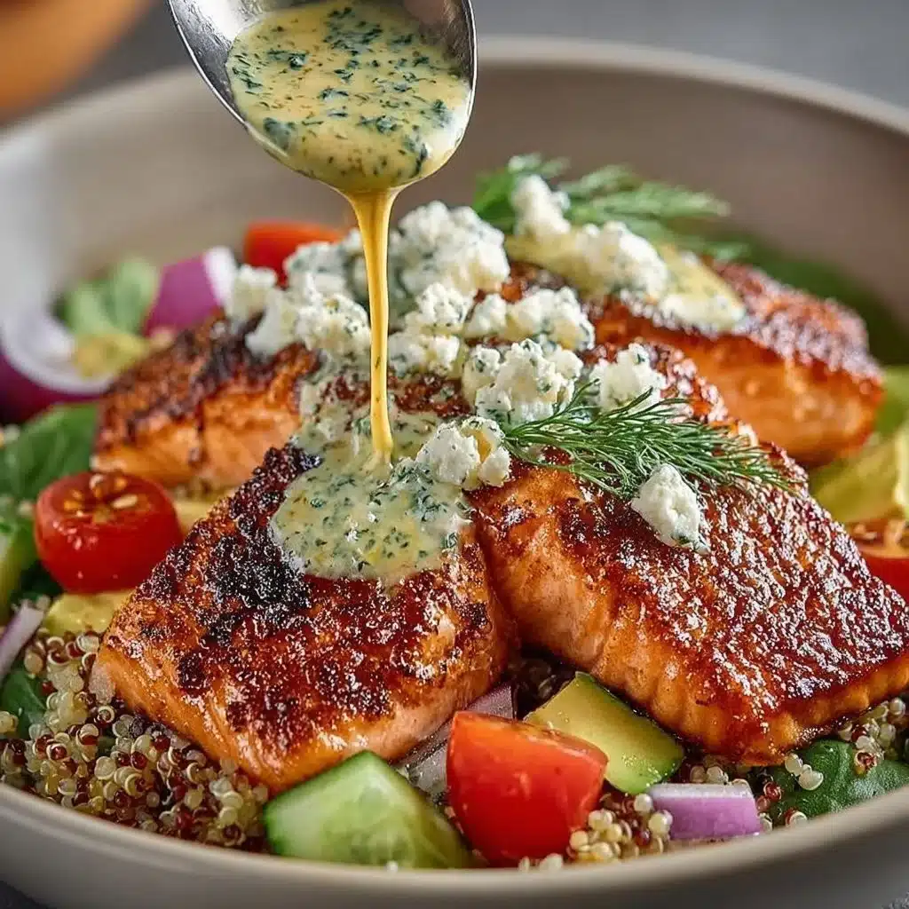 Mediterranean Salmon Rice Bowls